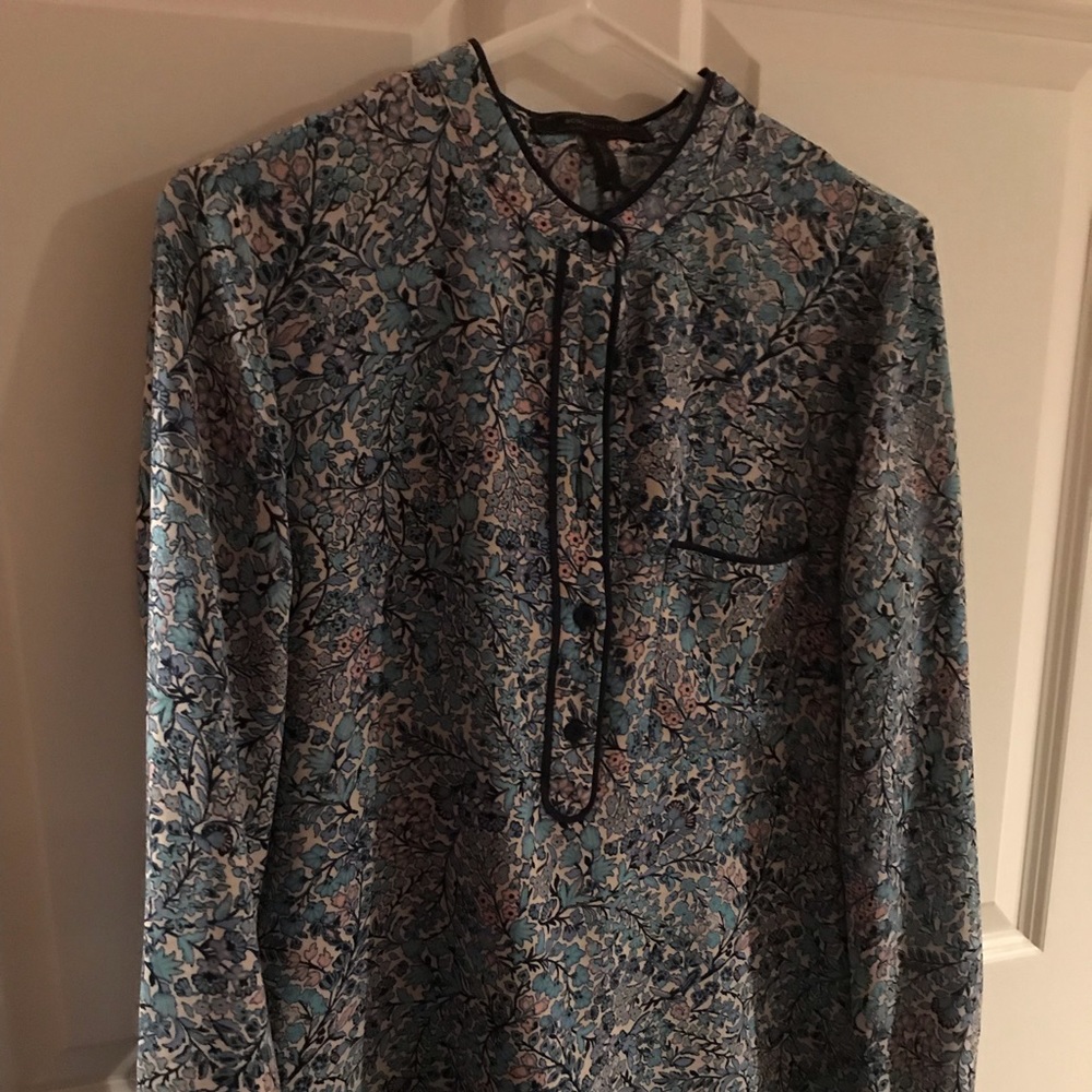 BCBG Blue Blouse